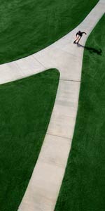 Image of a skater on a path