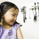 Image of little girl in a doctor's office