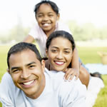 Image of smiling family