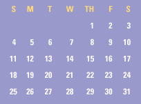 August Calendar