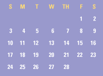 February Calendar
