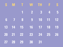 January Calendar