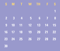 June Calendar