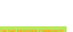 Diversity in the Provider Community
