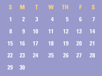 September Calendar