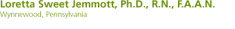 Loretta Sweet Jemmott, Ph.D., R.N., F.A.A.N. - Wynnewood, Pennsylvania