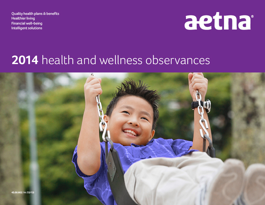 2012 National Health and Wellness Observances 2012 National Health and Wellness Observances