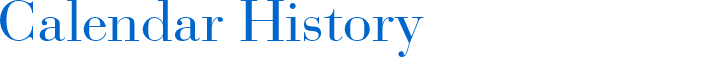 Calendar History