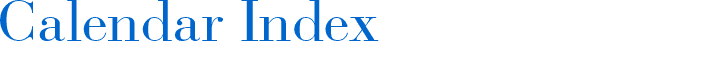 Calendar Index