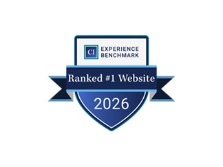 Experience Benchmark Ranked #1 website 2026 award logo