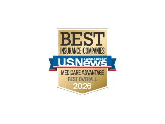 Best Insurance Companies U.S. News & World Report Medicare Advantage Best Overall 2026 award logo