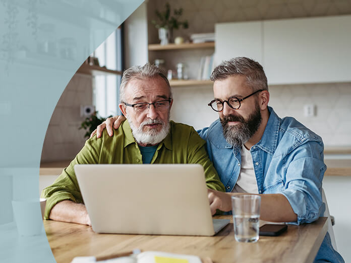 Image of Ted, whose dad is an Aetna Medicare Advantage member in need of home help