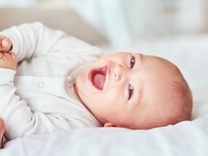 baby laughing